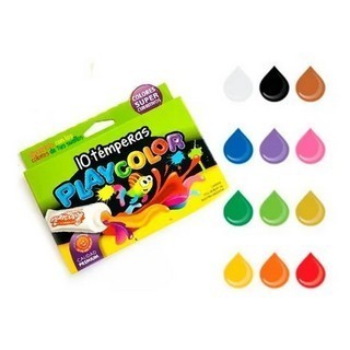 Tempera x 10 colores MDP0276