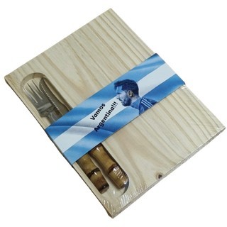 Set asado Messi 19 * 24cm. x 3ps. ART.389
