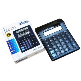 Calculadora doble pantalla 18 * 15cm. KK-8122-12