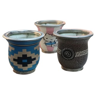 Mate de vidrio forrado NA0081